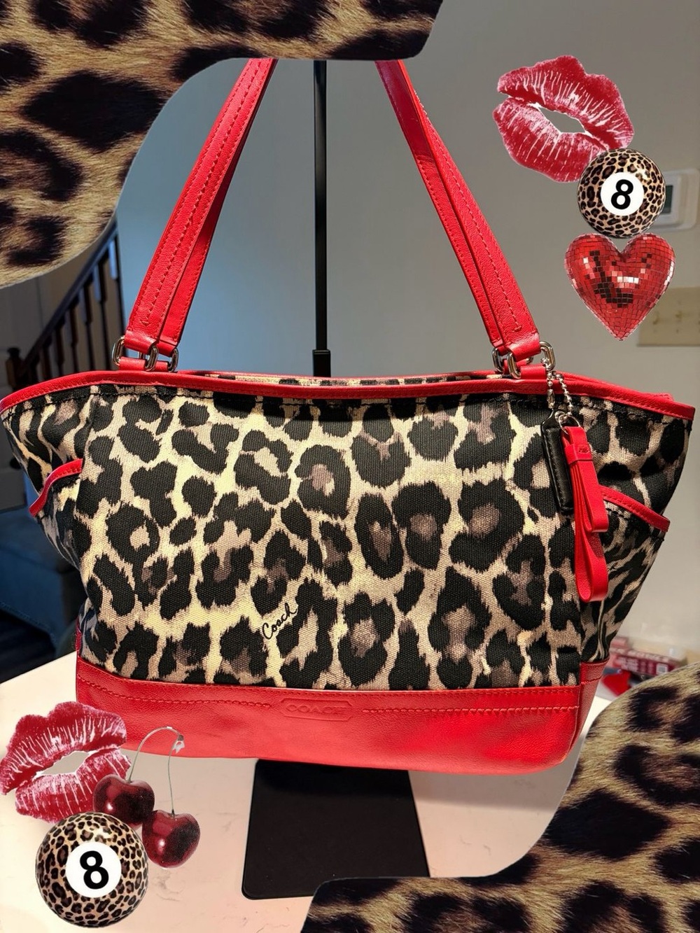Coach Park Ocelot Print Carrie Tote